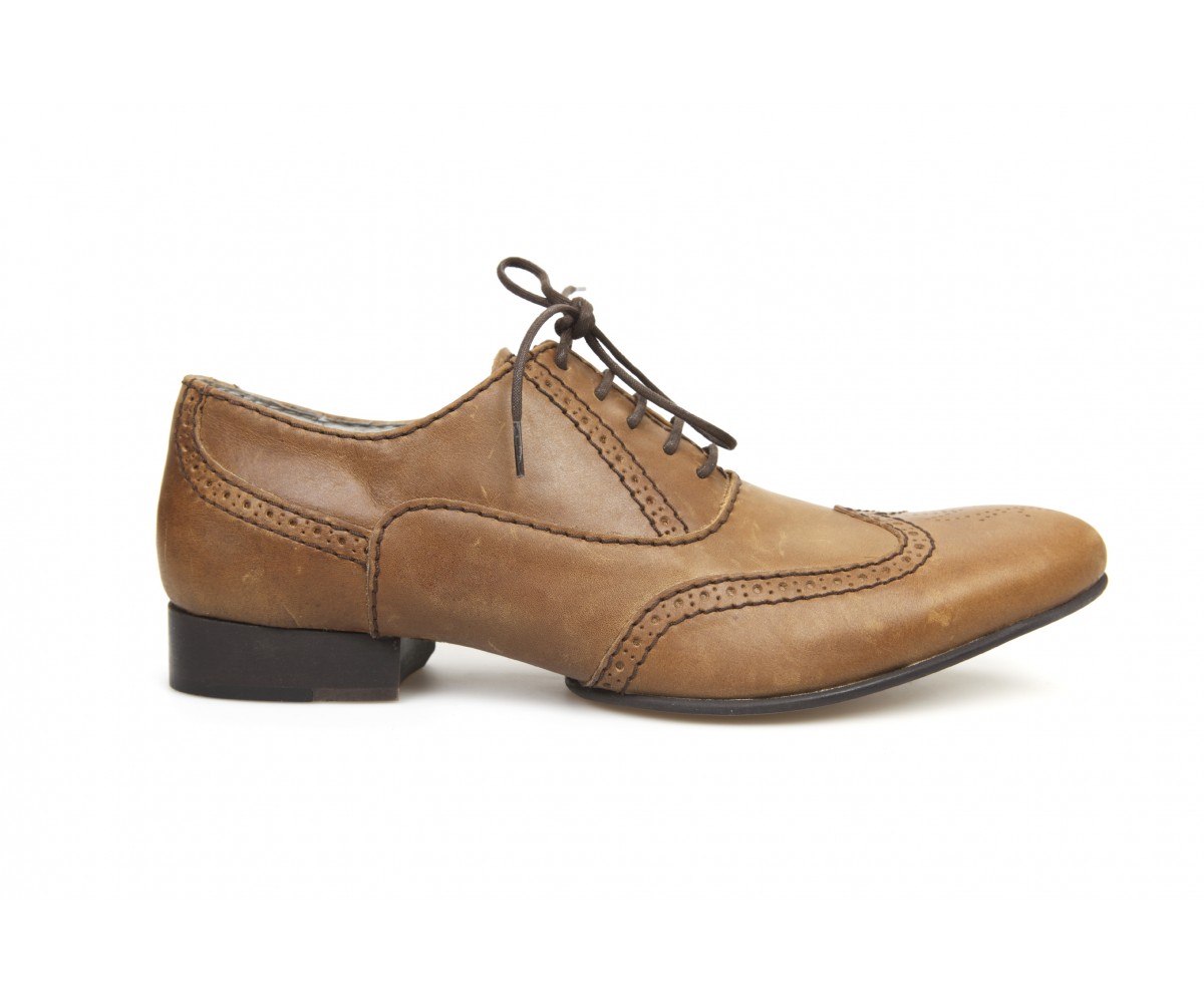 Wingtip Cognac Oxford